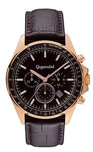Gigandet Volante Cronógrafo Analógico Cuarzo Rosa de Oro Marrón G3-004