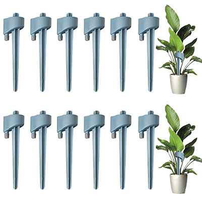 Gobesty Riego Por Goteo Automatico, 12 Piezas Sistema de Riego Por Goteo, Sistema de Riego, Kit de Riego para Jardines, Aspersor Automático para Flores, BonsáIs, Plantas de Interior y Exterior