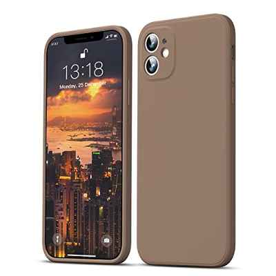 GOODVISH Funda de Silicona Líquida Ultrafina para iPhone 11 6,1 Pulgadas, Protección de la Pantalla y la Cámara, Especial Diseño de Borde Recto, Disipación de Calor Rápido (Azul Marino)