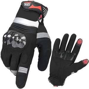 Guantes para moto con protección para nudillos. Transpirables, táctiles .(tallas M-L-XL-XXL)