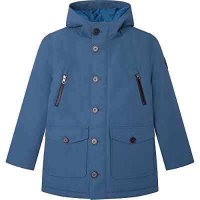 Hackett London Parka Tech, Chaqueta Niños, azul, 5 años