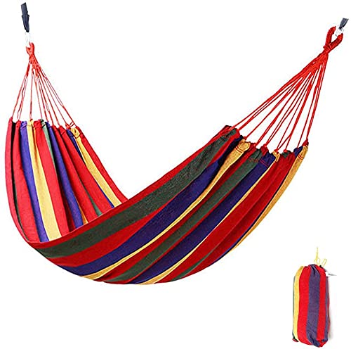 Hamaca de lona portátil con bolsa de transporte