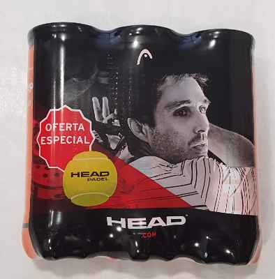 Head Pack 3 Botes Padel Edición 2019, Adultos Unisex, Amarillo, M