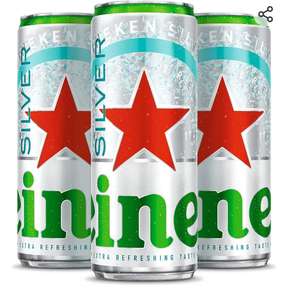 Heineken Silver Cerveza Lager Pack Lata, 24 x 33cl