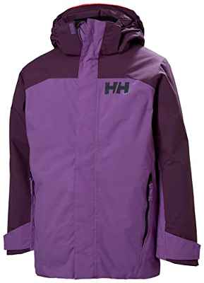 Helly Hansen Alpha 3.0 Jacket, Chaqueta De Pluma Para Acampada Y Marcha Niño Unisex Youth, Violeta (Purple), 14