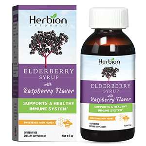Herbion Naturals Elderberry Syrup. Jarabe herbal para refuerzo sistema inmunitario