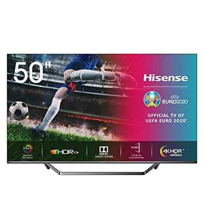 Hisense ULED 2020 50U7QF - Smart TV 50" Resolución 4K, Quantum Dot, FALD, Dolby Vision, Dolby Atmos, Vidaa U 4.0 con IA, Alexa Built-in, Gris
