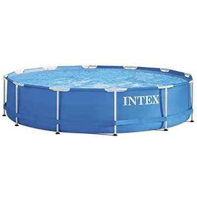 Intex 28212NP Piscina Redonda Metal Frame, con depuradora, 366X76 cm 6503 litros