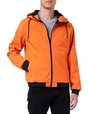 Jack & Jones Jcoclassic Waffle Noos-Chaqueta, Naranja Mandarina, L para Hombre