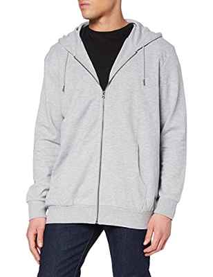 Jack & Jones JJEBASIC Sweat Zip Hood Noos PS Chaqueta de Punto, Gris Claro, EU3XL US1XL/ para Hombre