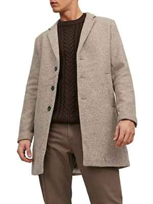 Jack & Jones Jjemoulder Wool Coat Sn Abrigo de Lana, Crudo, M para Hombre
