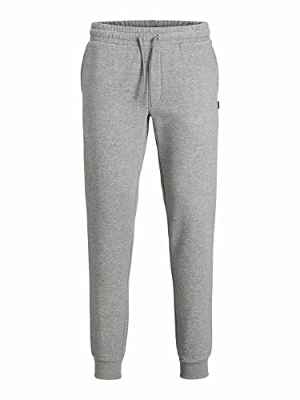 Jack & Jones Jjigordon Jjjsoft Sweat Pant GMS Noos Pantalones, Gris Claro, M para Hombre