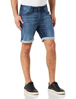Jack & Jones JJIRICK JJICON Shorts GE 835 I.K SN Pantalones Cortos, Blue Denim, L para Hombre