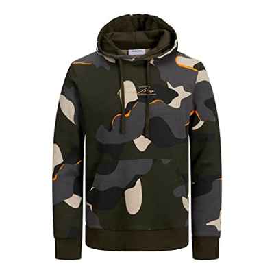 JACK&JONES PLUS JJCRAMP Sweat Hood PLS Sudadera, Rosin, 5XL de los Hombres
