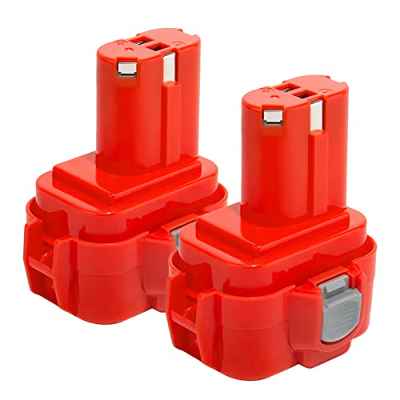 Joiry - 2 baterías de repuesto para Makita PA09 9120 9122 9134 9100 9100A 9101A 9102 6207D 192595-8 192596-6 192638-6 1938-6 977-77 638344-4-2.