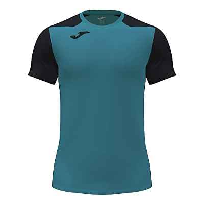 Joma Camiseta Manga Corta Record II Turquesa Negro, L