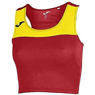 Joma Race Camisetas, Niñas, Rojo-Amarillo, 4XS-3XS