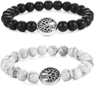 Juego de 2 pulseras con el Árbol de la Vida 