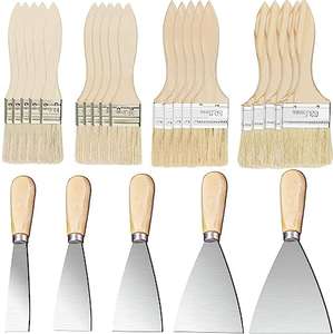 Juego de brochas de 20 Piezas, Juego de raspadores de Pintura, 5 Piezas (vendedor externo)