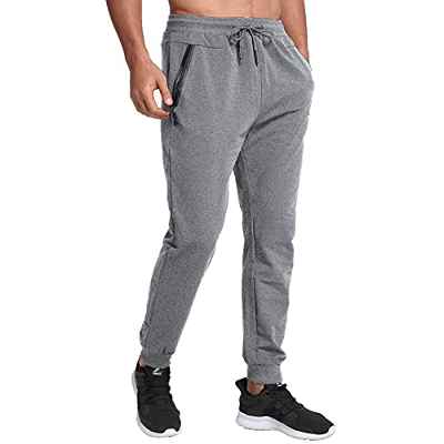 JustSun Pantalon Chandal Hombre Ropa Deportiva Jogger Hombre Pantalones Running Deporte Gris L