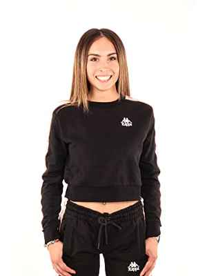 Kappa - Sudadera Famisho Authentic para Mujer, Negro, marrón, S
