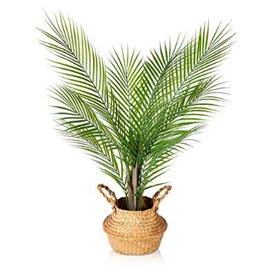 Kazeila Plantas Artificiales Decorativas Grandes 80cm Palmera Artificial Arbol Artificial para Interior y Exterior Hogar Casa Jardín Oficina Decorativas(1Pack)