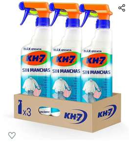 KH-7 Sin Manchas, Máxima Eficacia, Elimina sin esfuerzo las manchas más difíciles, Sin lejía - Pulverizador 750ml, 3 unidades