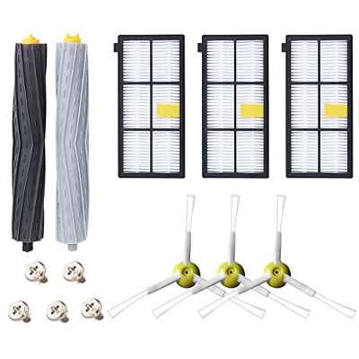 Kit de Accesorios para iRobot Roomba Recambios Roomba Series 800 805 850 860 865 866 870 871 880 886 890 891 895 896 900 960 965 966 980 para Robot Aspirador de ABC life, 24in1