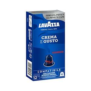 Lavazza Crema e Gusto, Arabica e Robusta, compatible con Nespresso, Paquete 10ud (leer descripción)