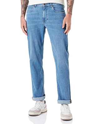 Lee Brooklyn Straight Hombre Pantalones Vaqueros, Manhattan Mid, 34W / 32L