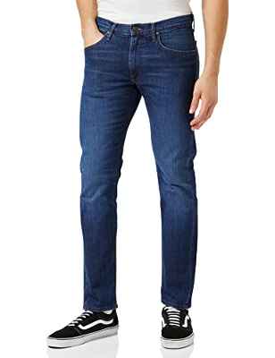 Lee Daren Zip Fly Jeans Vaqueros, Azul (Mid Foam), 32W / 34L para Hombre