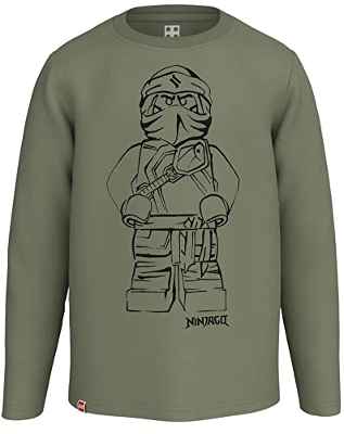 LEGO Ninjago Langarmshirt Longsleeve Organic Cotton M12010658 Camiseta, 822, 140 Niños Unisex