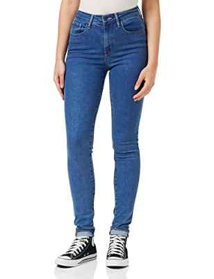 Levi's 721 High Rise Skinny Bogota Heart Vaqueros, 28W / 30L para Mujer