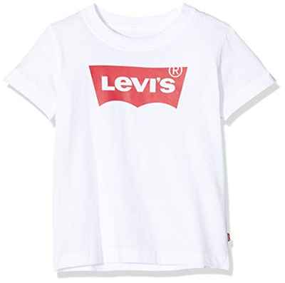 Levi's kids Batwing tee 8e8157 Camiseta, Blanco (White 001), 2 años (Talla del Fabricante: 2A) para Niños