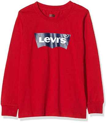 Levi's Kids Lvb L/S Batwing Tee Camiseta de manga larga Levis Red para Niños
