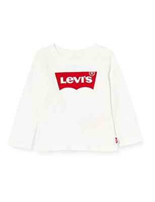 Levi's Kids Lvg L/S Batwing Tee Camiseta White para Bebé-Niñas