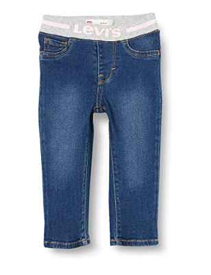 Levi's Kids Lvg Pull On Skinny Jean Pantalones Bebé-Niñas West Third/Pink 24 meses