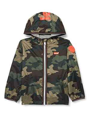 Levi's kids LVN Essential Windbreaker 6EE311 Cortavientos, Tomillo/Camuflaje Azul Marino, 18 Meses para Bebés