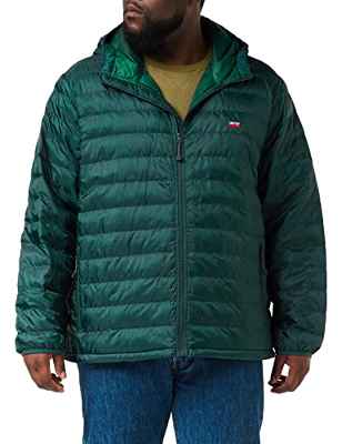 Levi's Presidio Packable Chaqueta ligera con capucha Hombre Ponderosa Pine (Verde) XXL -