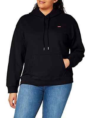 Levi's Standard Hoodie Sudadera con capucha, Caviar, X-Large para Mujer