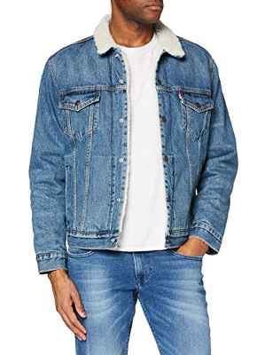 Levi's Type 3 TRUC Chaqueta, Azul (Fable Sherpa Trucker), M para Hombre