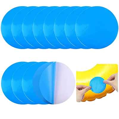 LGZIN Parches Autoadhesivos de Reparación para Piscinas, 12 Parche de Reparación de PVC Autoadhesivo, Piscina Parches Kit, Parche Reparación de Piscina, para Camas de Agua, Piscinas