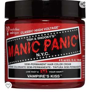 Manic Panic Vampire's Kiss Classic Creme, Vegan, Cruelty Free, Red Semi Permanent Hair Dye 118ml