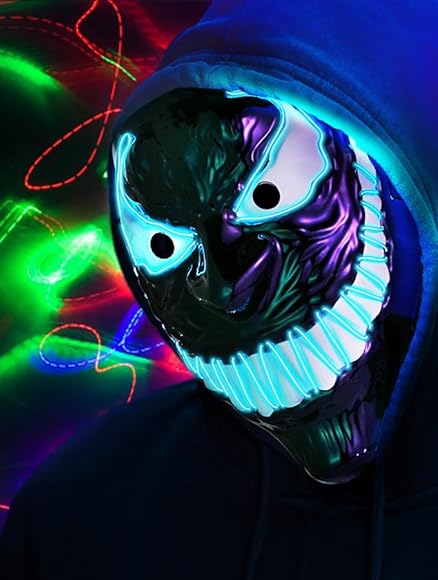 Máscara Led De Halloween