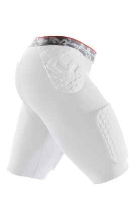 McDavid Hex Thudd, Pantalones Cortos de Baloncesto para Hombre, Blanco, S