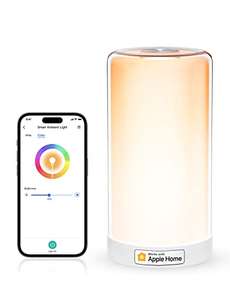 meross Lámpara Nocturna Táctil WiFi Inteligente, Blanco Cálido o Frío. Compatible Apple HomeKit, Alexa, Google Assistant