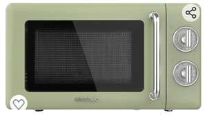 Microondas Mecánico con Grill de 20 L Proclean 3110 Retro Green. 700 W en 6 Niveles
