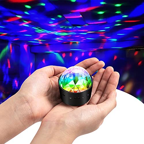 Mini bola de discoteca recargable
