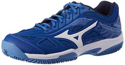 Mizuno Break Shot 3 CC, Zapatillas de Tenis Hombre, True Blue/White/JasperBlue, 39 EU