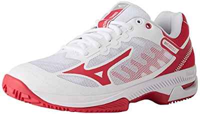 Mizuno Wave Exceed SL 2 CC, Zapatillas de pádel Mujer, White/Rosered/NCloud, 42 EU
